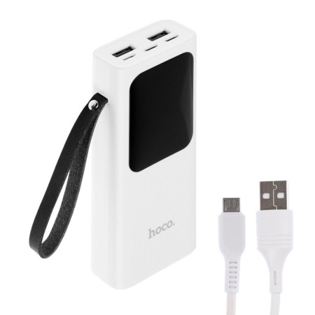 External battery Hoco J41, 10,000 mAh, microUSB/type -C - 2 A, IP - 1.5 A, 2 USB - 2 A, white-1