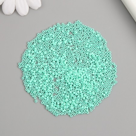 Glass 12/0 "Green Water" smooth No. 668 450 g-2