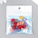 Acrylic beads "ribbed ovals" set 20 pcs mix 0.8x0.8x1.4 cm