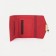 Women's wallet on the button, red color