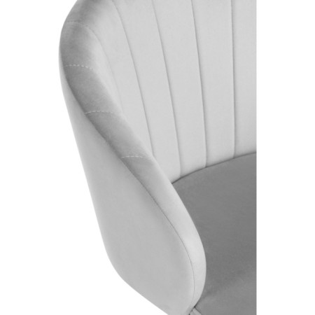 Computer chair Plastic Plastic/velor, white/gray 59x60x78 cm-6
