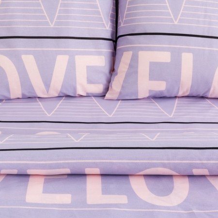 Bed linen "Ethel" 2 joint venture Violet Love 175*215 cm, 200*220 cm, 70*70 cm - 2 pcs-3