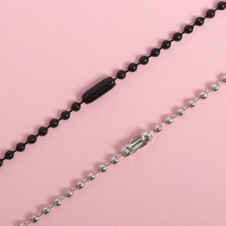 Kulons "Demetrons" Steel, Love You, Black-Solder Color, 45 cm-1