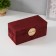 Casket Textile "core" burgundy 12x25x7.8 cm