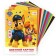 Cardboard color with sparkles, A4, 10 sheets, 10 colors, moped, bilateral, in the folder, 250 g/m², puppy patrol