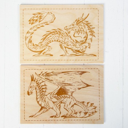 Boards for burning 2 pcs., "Dragons"-1