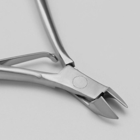 Manicure nippers for cuticle, 9.5 cm, blade length - 9 mm, silver color-3