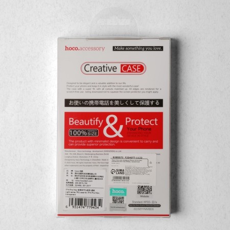 Hoco case for the iPhone 14 Pro Max, TPU, reinforced window under the camera, transparent-5