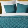 Cover with pillowcases "Kim", size 230x250 cm, turquoise color