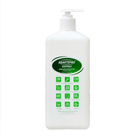 Antiseptic of immortal abacteril contact, 1000 ml pump suboser