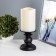 Nightmare "candle on a stand" LED from batteries 2haa black 11x11x28 cm