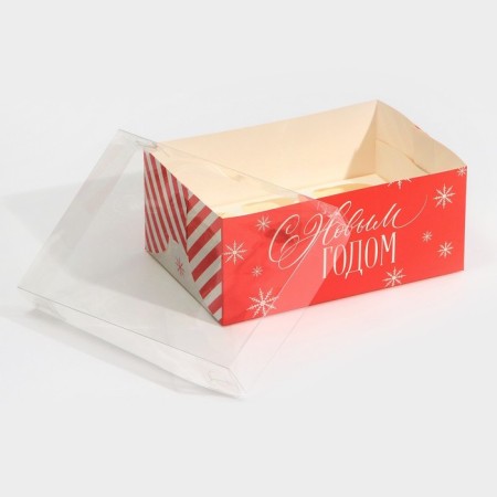 Box for Capcake "Congratulations on NG", 23 x 16 x 10 cm, New Year-3