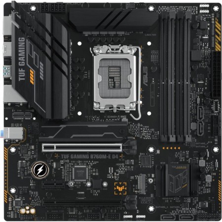 The ASUS TUF Gaming B760M-E D4 SOC-1700 Intel B760 4XDDR4 MATX AC`97 8ch (7.1) 106498-1