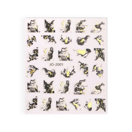 Nail stickers "Eide dayshail", black/yellow color-3