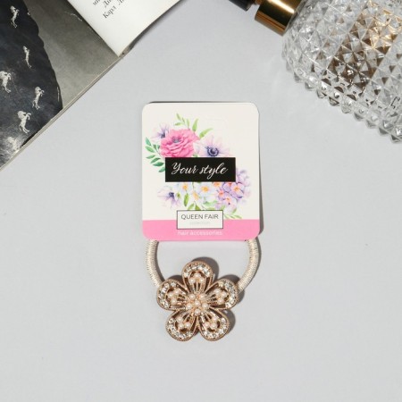 Hair gum "Carolina" Flower, 4 cm