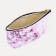 Cosmetic bag with lightning, white/pink color