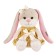 Soft toy "Bunny Lin in a gold dress with sequins", 20 cm