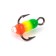 The hook-three Yaman "Traffic Light" with the eye, size 18 int, fluorescent color, 5 pcs.
