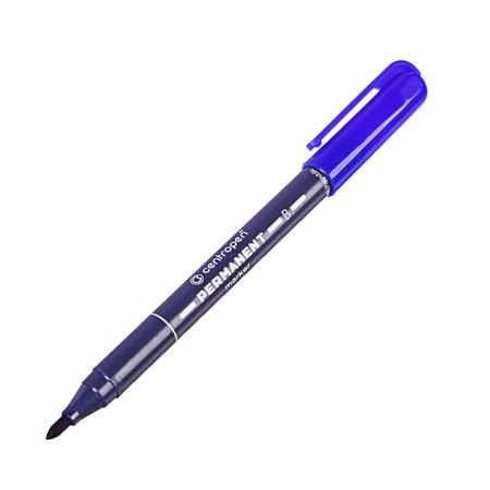 Permanent marker 3.3 mm centropen 2836, line 2 mm, blue color-1