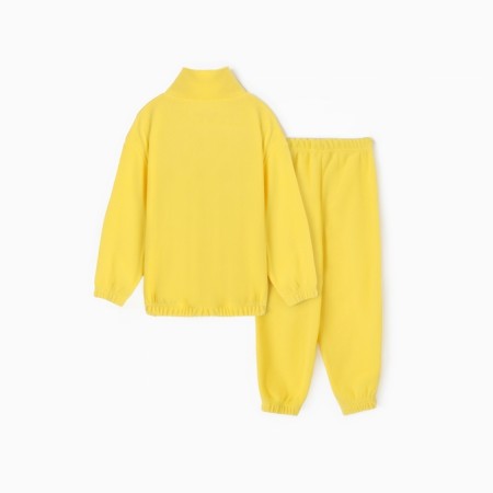 Kids' costume (sweatshirt, trousers) minku yellow color, height 104 cm-5