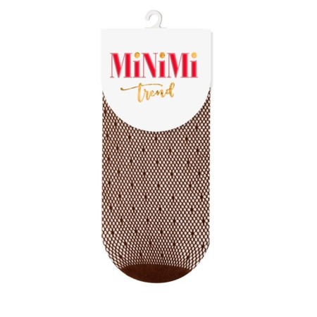Women's socks Minimi Rete Pois, single size, Cappuccino color