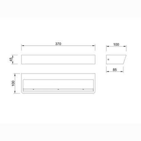 Wall lamp mantra altea, LED, 2400LM, 3000K, 370x100x45 mm, matte white color-1