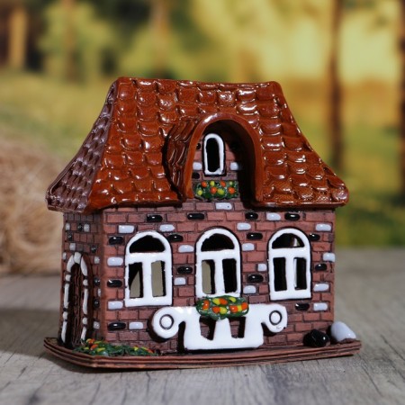 Aroma lamp house "Natalie", handmade, mix, 12.5 cm