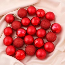 Set of balls plastic D-4 cm, 24 pcs 