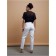 Women's jeans with a high landing CONTE Elegant Mom Fit, size XS, color White