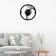 Wall watches of metal "glass of wine", silent, d-40 cm, aa
