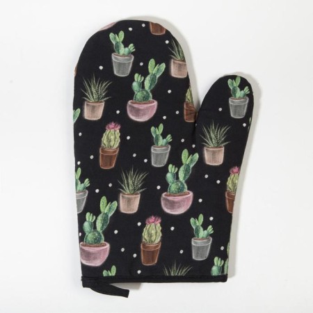 Set of kitchen Ethel "Succulents" mittens-seizure 20x27 cm, take 19x19 cm, 100% cotton-2