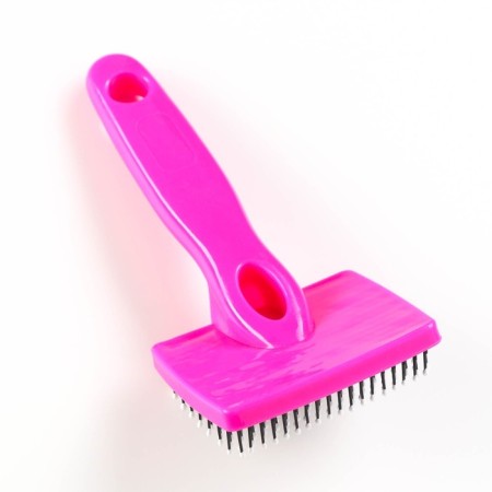Pucoding plastic soft with rounded teeth, small, 6 x 13.5 cm, pink-3