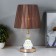 Justine table lamp 1x60W E27 gold 21x21x35 cm Risalux