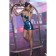 Candy Girl dress with an asymmetric neckline, OS size, blue color