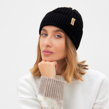Women's hat Minaku "Bini" Color Black, size 56-58