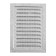 Ventilation grate Zein Lux RM1724C, 170 x 240 mm, with a grid, metal, galvanizing