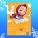 The reusable coloring “Draw, wash. Masha and the bear0187, 17 × 24 cm, 12 p.