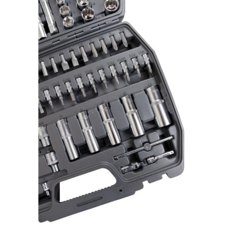 The instrument set Kraft KT700869, 1/2 ", 1/4" 12-sided heads, 107 items-3