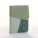 Women's wallet on the button, green color