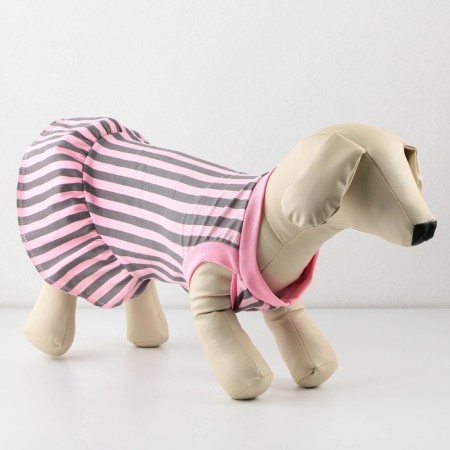 Dress for dogs Culinary, s (DS 27, Osh 32-36, OG 38-42), pink with gray stripes-3