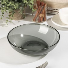 Basilico salad. Lava Grey, 800 ml, d = 20 cm, gray color