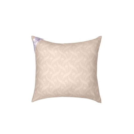 Organic cotton pillow, size 68x68 cm, light-coffee color
