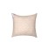 Organic cotton pillow, size 68x68 cm, light-coffee color