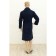 Male dressing gown, size 52, blue color, mahra-velur
