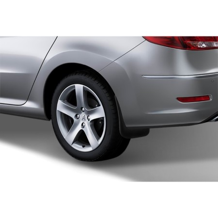 Rear sputes Peugeot 408, 2012-2016 Sedan 2 pcs (polyuratean)-1
