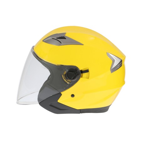 The helmet open with two visors, size S (55-56), model-BLD-708E, yellow glossy-6