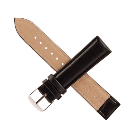 Solomon watch strap, 20 mm, eco-leather, L-20 cm, black-3