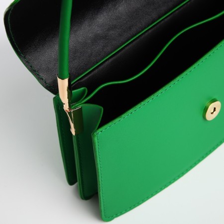 Bag Women's Baget on the valve, green color-2