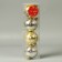 Set of balls plastic D-5.5 cm, 4 pcs "Amelie" gold