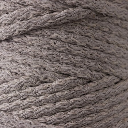 Knitting cord "Puff" 100% cotton width 5mm 100m (flax)-2